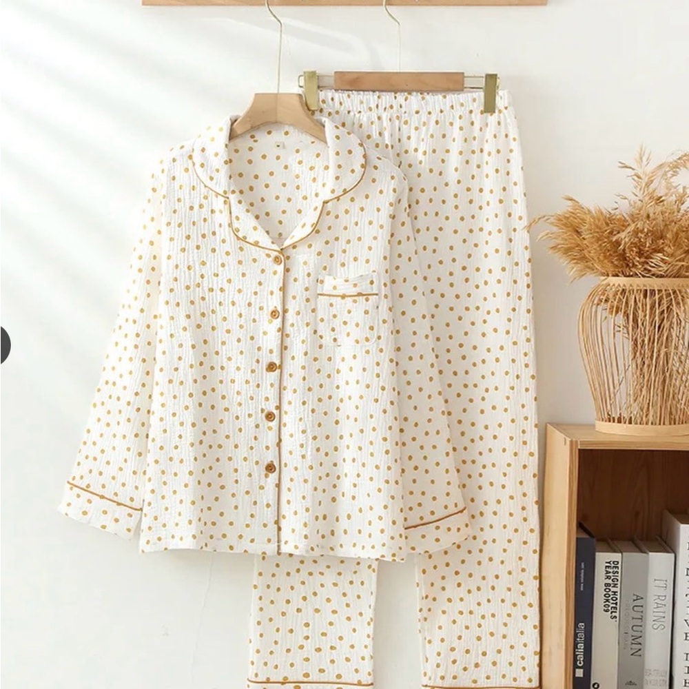 Cotton muslin pajama set - Picture 2 of 5